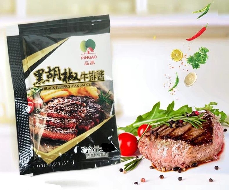 台湾进口 品高【黑胡椒牛排酱】黑椒酱汁 西餐意大利面烤肉炒菜酱料 200g
